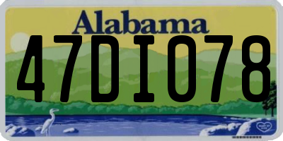 AL license plate 47DI078