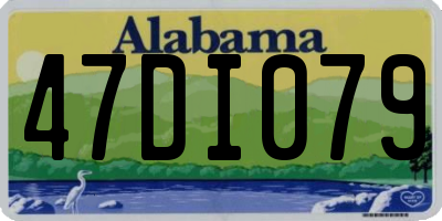 AL license plate 47DI079