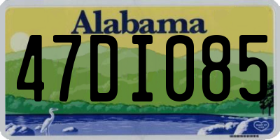 AL license plate 47DI085