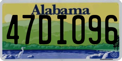 AL license plate 47DI096