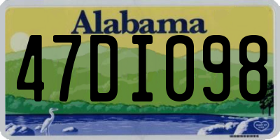 AL license plate 47DI098