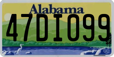 AL license plate 47DI099