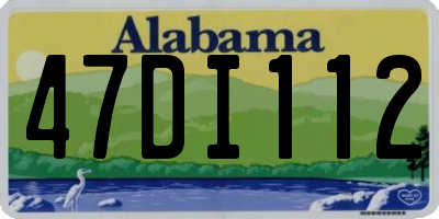 AL license plate 47DI112