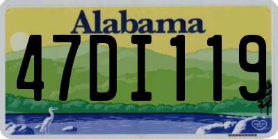AL license plate 47DI119