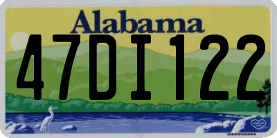 AL license plate 47DI122