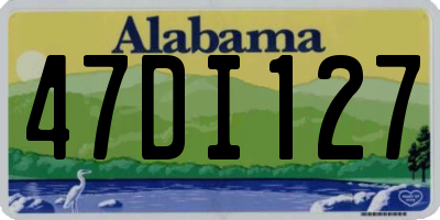 AL license plate 47DI127