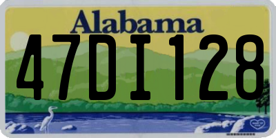 AL license plate 47DI128