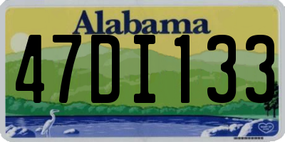 AL license plate 47DI133
