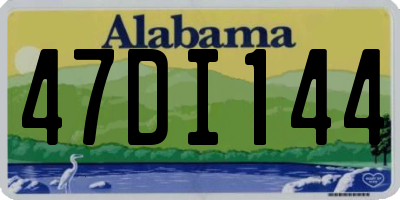 AL license plate 47DI144