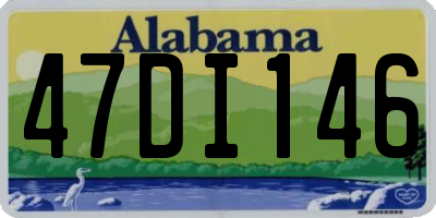 AL license plate 47DI146
