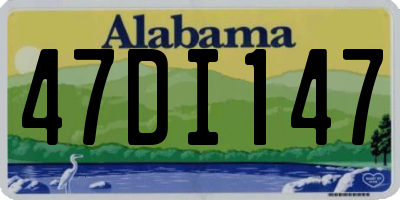 AL license plate 47DI147