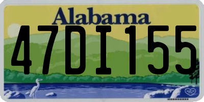 AL license plate 47DI155