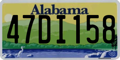 AL license plate 47DI158
