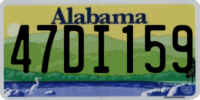 AL license plate 47DI159