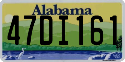 AL license plate 47DI161