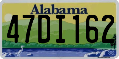 AL license plate 47DI162