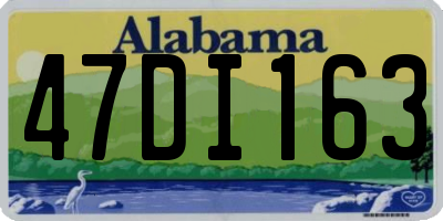 AL license plate 47DI163