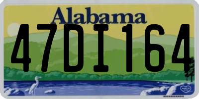 AL license plate 47DI164