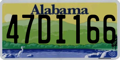 AL license plate 47DI166