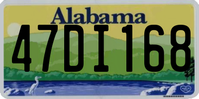 AL license plate 47DI168