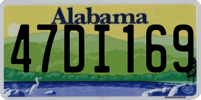 AL license plate 47DI169