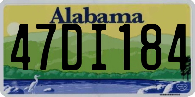 AL license plate 47DI184