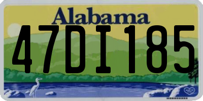 AL license plate 47DI185