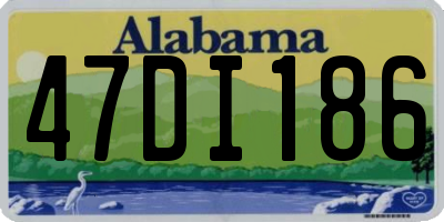 AL license plate 47DI186