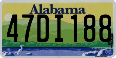 AL license plate 47DI188