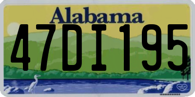 AL license plate 47DI195