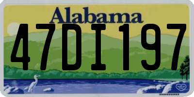 AL license plate 47DI197
