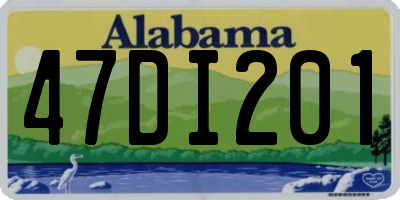AL license plate 47DI201