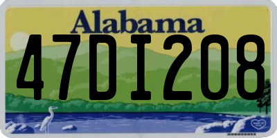 AL license plate 47DI208