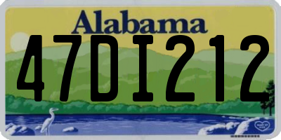 AL license plate 47DI212