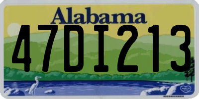 AL license plate 47DI213