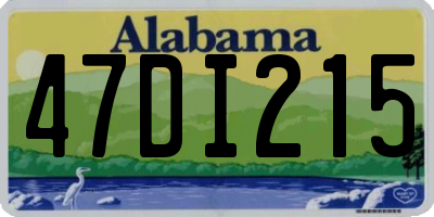 AL license plate 47DI215