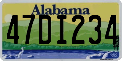 AL license plate 47DI234