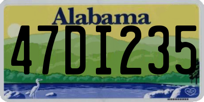 AL license plate 47DI235