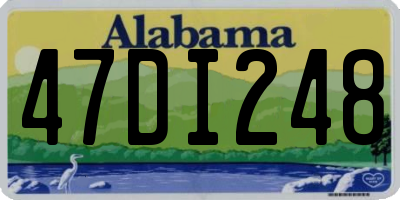 AL license plate 47DI248