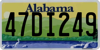 AL license plate 47DI249
