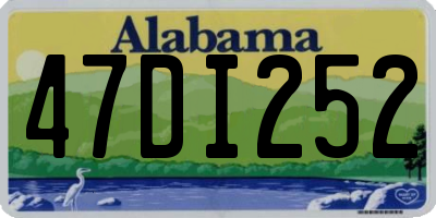 AL license plate 47DI252
