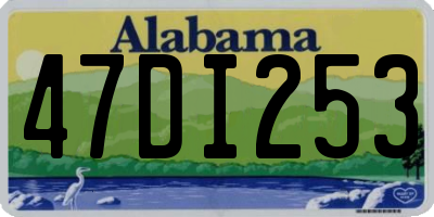 AL license plate 47DI253