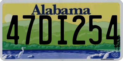 AL license plate 47DI254