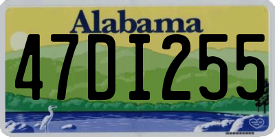 AL license plate 47DI255