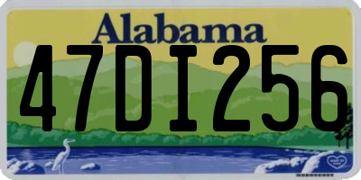 AL license plate 47DI256