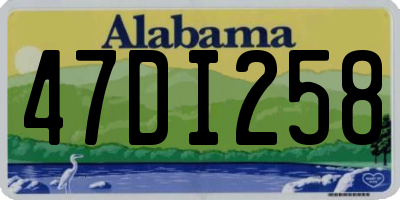 AL license plate 47DI258