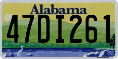 AL license plate 47DI261