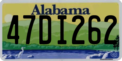 AL license plate 47DI262