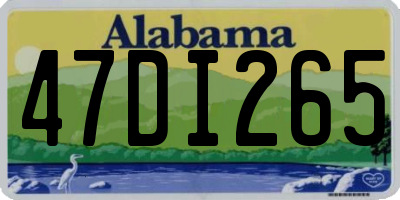 AL license plate 47DI265