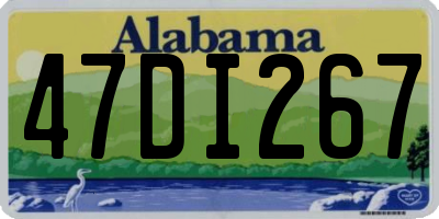 AL license plate 47DI267